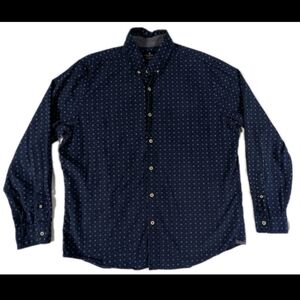 American Eagle Men’s Size XL Navy Seriously Soft Classic Fit Button Up Shirt